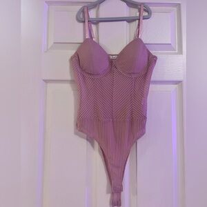 Striped Pink Bodysuit